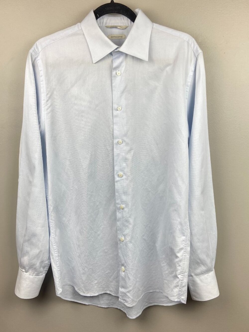 Suit Supply Canclini Egyptian Cotton Extra Slim Fit 41/16 100% Cotton Light Blue